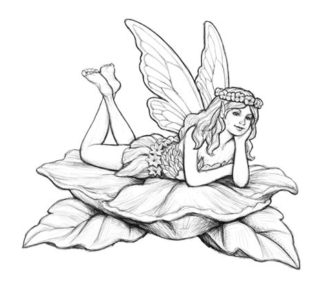 Fairy Coloring Pages For Adults