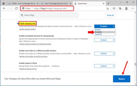 How To Enable Or Disable Sleeping Tabs In Microsoft Edge Chromium