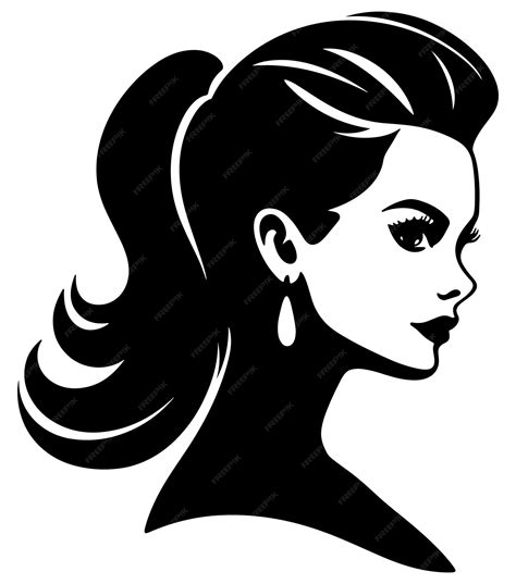 Premium Vector Woman Vector Woman Face Silhouette Vector Woman Head