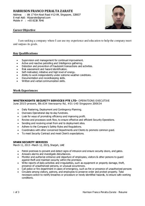 At novorésumé, we put extensive care in creating each resume template. HARRISON singapore cv