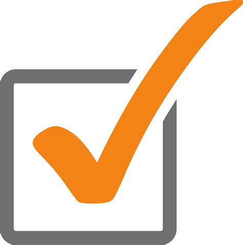 Tick Icon Orange Clipart Check Mark Computer Icons Orange Check Mark