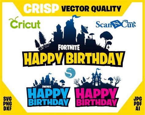 Fortnite Birthday Boy Svg Free 122 SVG File For DIY Machine