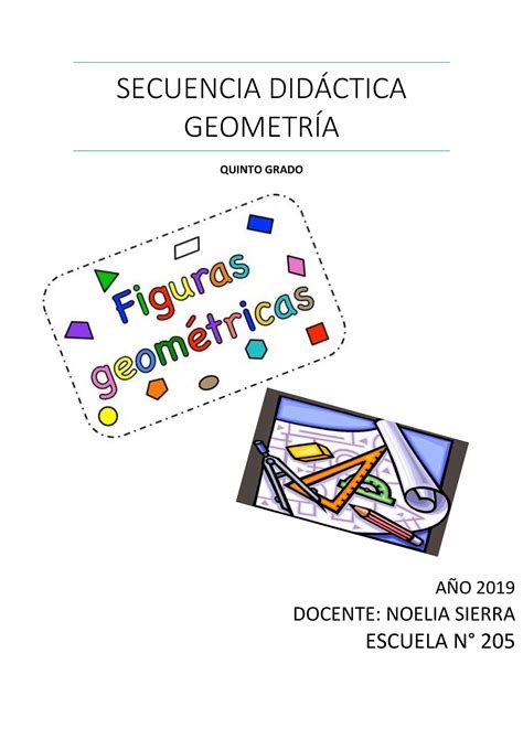 5 Geometria GEOMETRÍA SECUENCIA DIDCTICA GEOMETRÕA QUINTO GRADO A