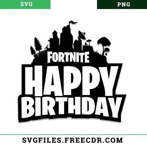 Fortnite Svg Birthday Free