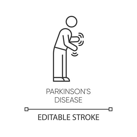 Parkinson S Disease Linear Icon Shaking Rigidity Parkinsonism