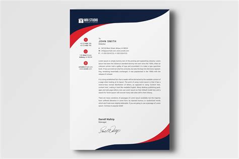 Premium Corporate Letterhead Stationery Templates Creative Market