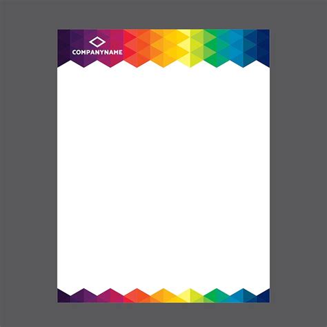 Colorful Letterhead Template 576204 Vector Art At Vecteezy