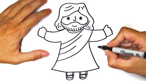 How To Draw Jesus Christ Jesus Christ Easy Draw Tutorial Youtube