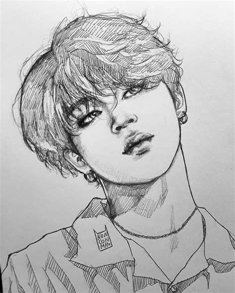 Dibujos De Bts Faciles Kawaii A Lapiz Decorados Para Unas Dibujos De