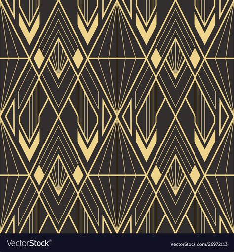 Abstract Art Deco Geometric Pattern Royalty Free Vector