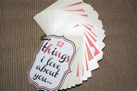 I Made My Own 52 Things I Love About You Out Of A Deck Of Cards For