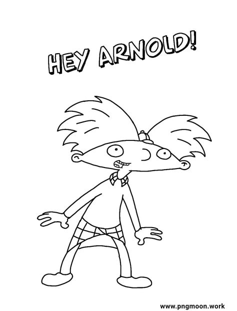 Hey Arnold Coloring Pages Hey Arnold Arnold Cartoon Coloring Pages