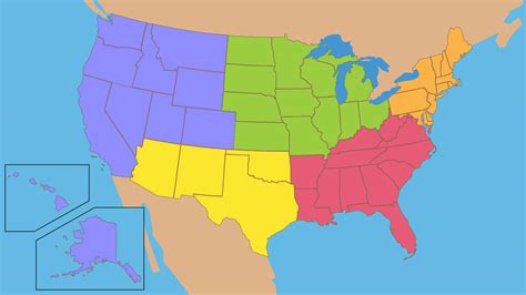 Physical Regions Of The United States Map United States Map