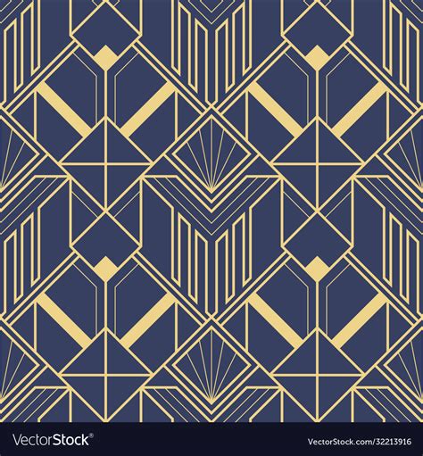 Abstract Art Deco Geometric Pattern Royalty Free Vector