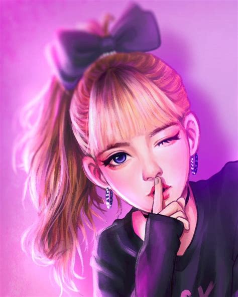 Fan Art 181111 IN YOUR AREA SEOUL DAY 2 LISA Cartoon Girl Drawing