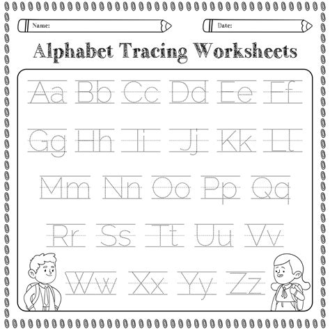 Alphabet Worksheets Kindergarten 20 Free Pdf Printables Printablee