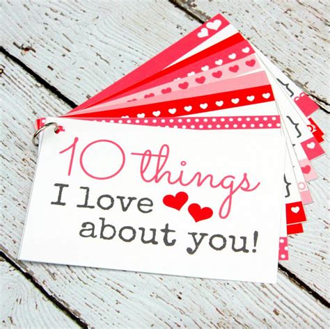 10 Things I Love About You Mini Book Printable Kara Creates Bday