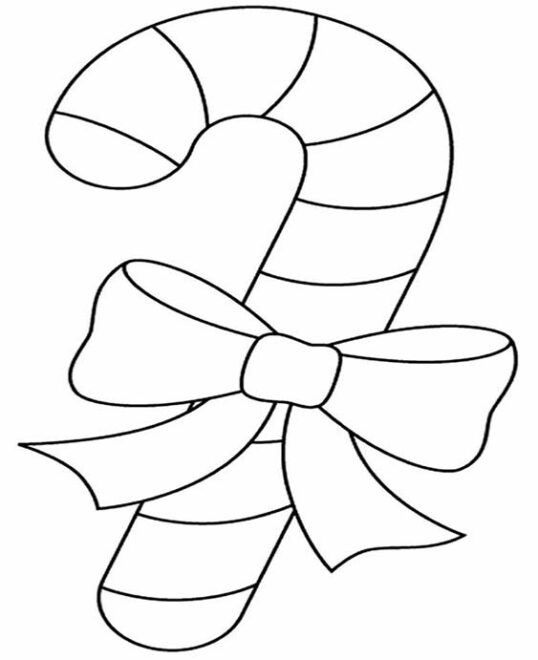 Free & Easy To Print Candy Cane Coloring Pages - Tulamama