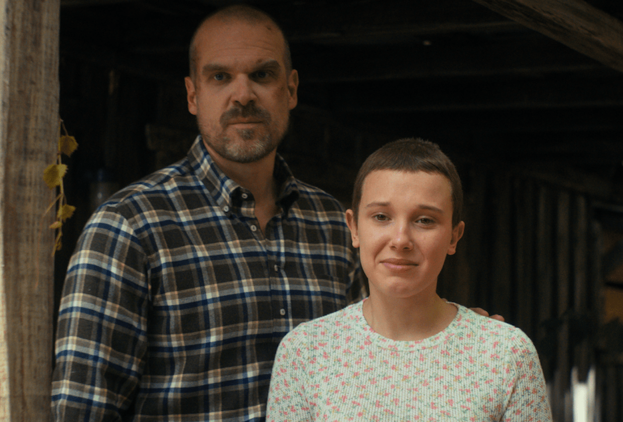 stranger things season 4 david harbour millie bobby brown netflix