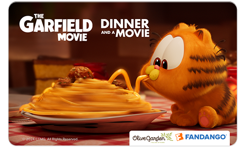 Select Dinner and Movie Garfield Pasta with Olive Garden