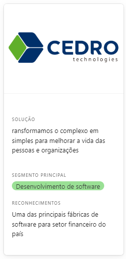 Cedro - Empresa de tecnologia de Uberlândia