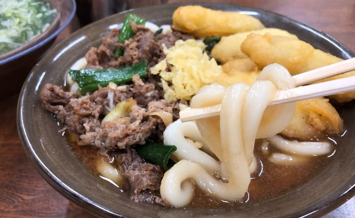 牧のうどん　肉ごぼう天うどん