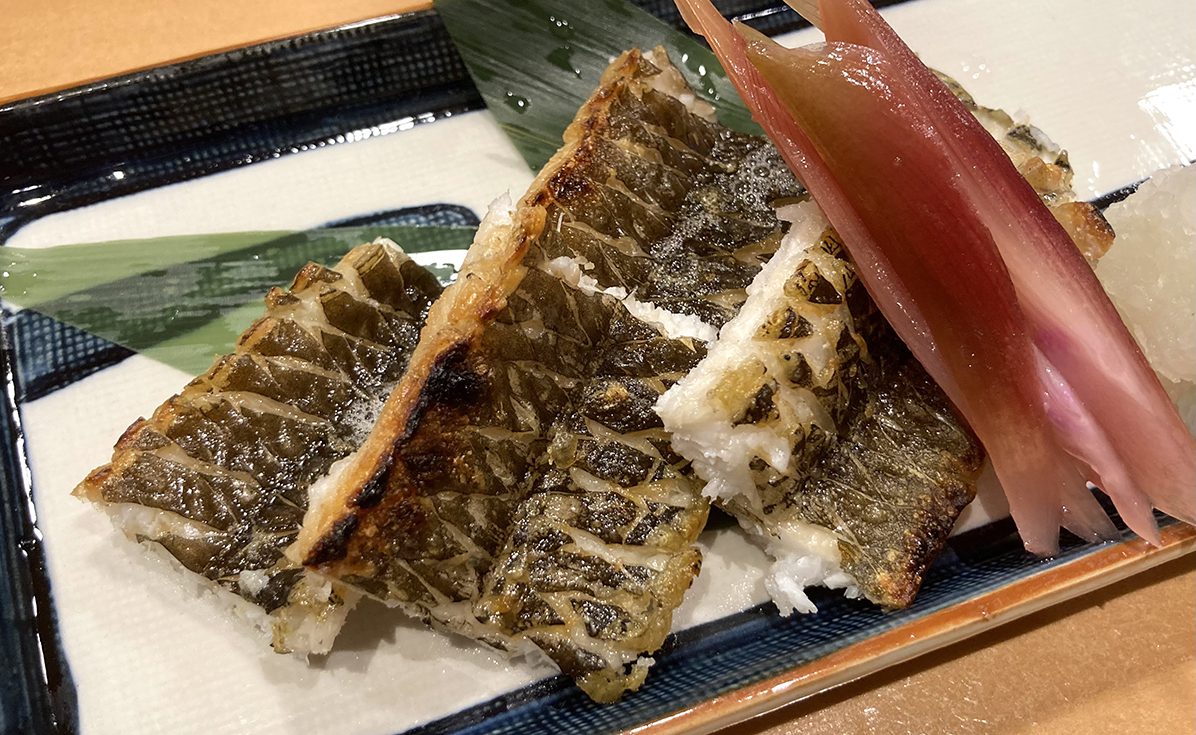 河原　穴子の白焼き