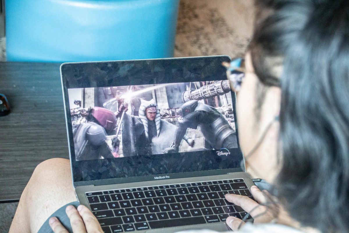 A student watches “Ahsoka” during their free time in the dorm.Photo by Dong Woo Im / Mass Media Staff.