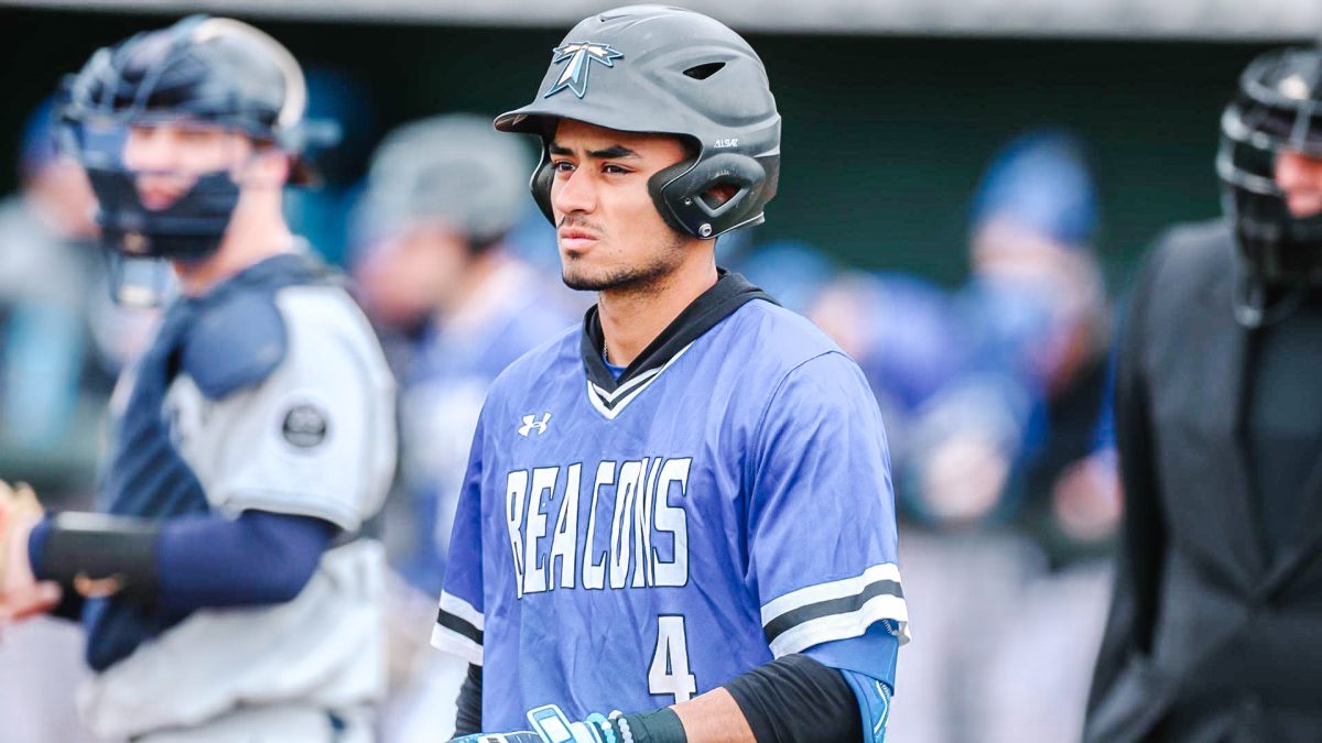 Outfielder Mariano Jimenez stares into the field after a tough loss on May 2. Photo provided by Beacons Athletics. 