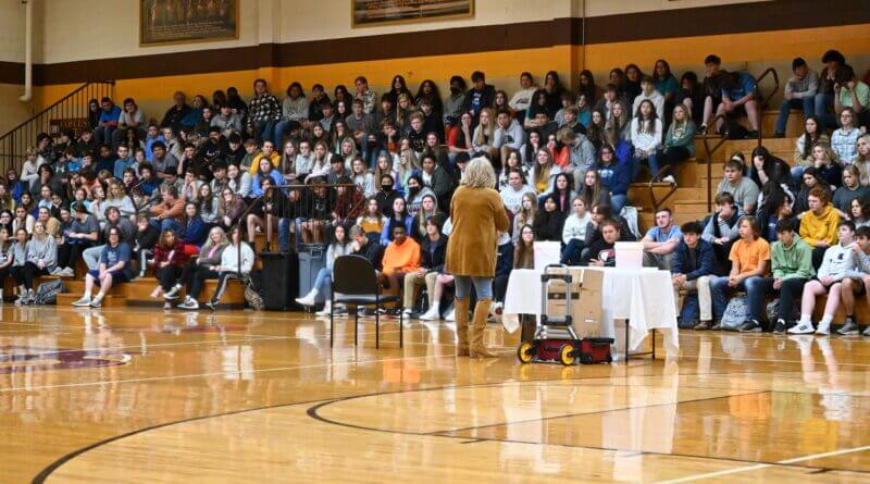 Firefly Outreach speaking with students about suicide prevention