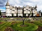 Balmoral Castle is a popular attraction near Braemar, Scottish Highlands.