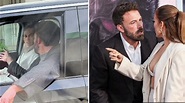 Ben Affleck And Jennifer Lopez, Fight | Ben Affleck Wags Finger At Jennifer Lopez In Car |Full ...