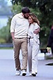 Jennifer Lopez and Ben Affleck enjoy a romantic stroll together in the Hamptons, New York