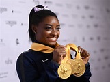 Simone Biles Becomes The Most Decorated Gymnast In World Championship History : NPR