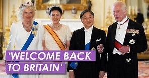 King And Queen Host Japanese Royals at Glittering State Banquet