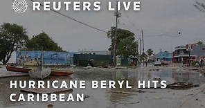 LIVE: View of Barbados as Hurricane Beryl hits Caribbean