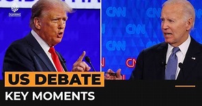 Key moments from the US presidential debate | Al Jazeera Newsfeed
