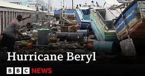 Hurricane Beryl moves towards Jamaica | BBC News