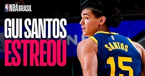 A ESTREIA do Gui Santos no Golden State Warriors!