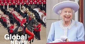 Queen s Platinum Jubilee: Trooping the Colour parade, military pageant to Buckingham Palace | FULL