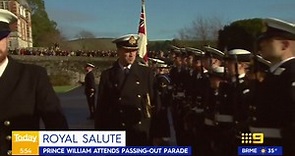 Prince William attends Britannia Royal Naval College