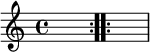 { \relative c'' { s1 \bar ":..:" s1 }  }