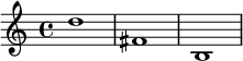 {\set Staff.midiInstrument = #"Glockenspiel" d''1 fis' b}