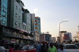 'n Toneel in Addis Abeba se middestad.