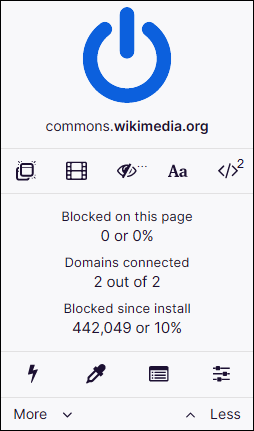 uBlock Origin Web browser extension