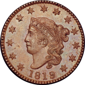 <span class="mw-page-title-main">Large cent</span> One-cent coin in the United States from 1793 to 1857