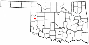 <span class="mw-page-title-main">Strong City, Oklahoma</span> Town in Oklahoma, United States