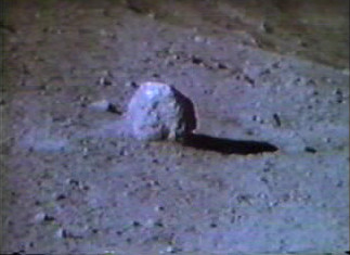 TV camera still of Big Muley prior to collection Big Muley in situ at Plum crater.jpg