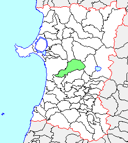 河辺町、県内位置図