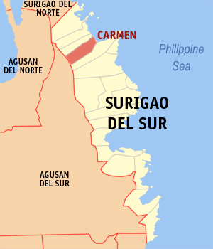 <span class="mw-page-title-main">Carmen, Surigao del Sur</span> Municipality in Surigao del Sur, Philippines